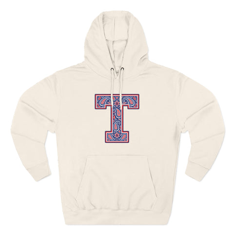 Tuslaw Mustangs Paisley Monogram Hoodie in Sandshell