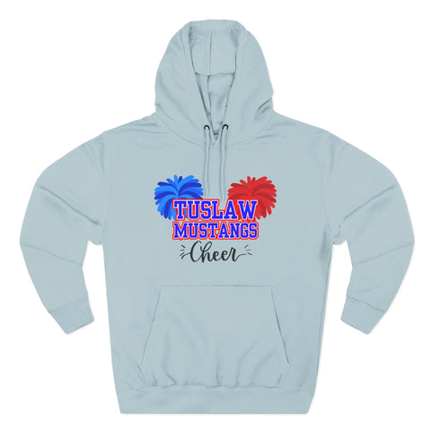 Tuslaw Cheer — Red & Blue Pom-Pom Hoodie