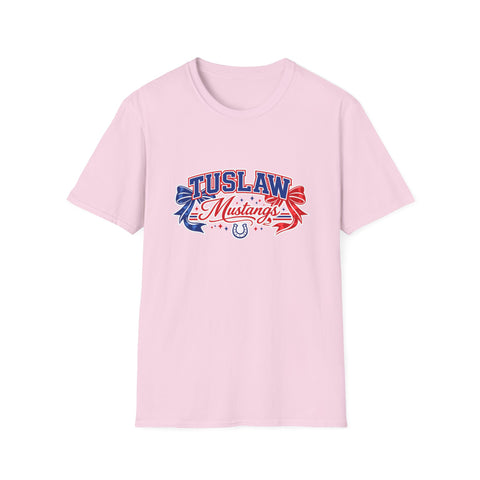 Tuslaw Mustangs — Red & Blue Bows T-Shirt