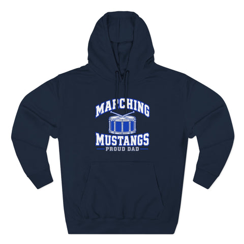 Tuslaw Marching Mustangs Proud Dad Hoodie in Navy