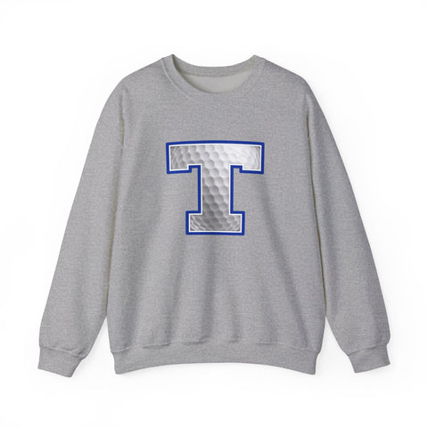 Tuslaw Mustangs Golf Monogram Crewneck Sweatshirt in Sport Grey