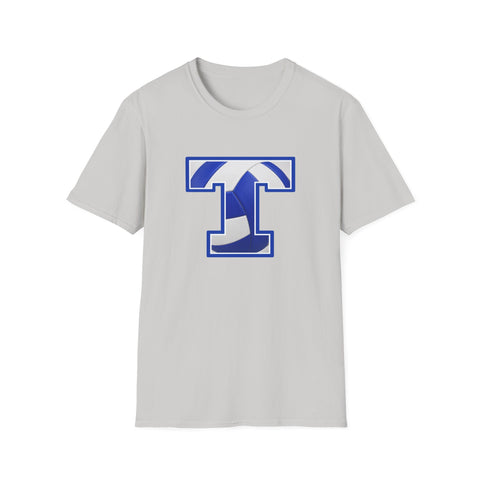Tuslaw Mustangs Volleyball Monogram T-Shirt in Ice Grey