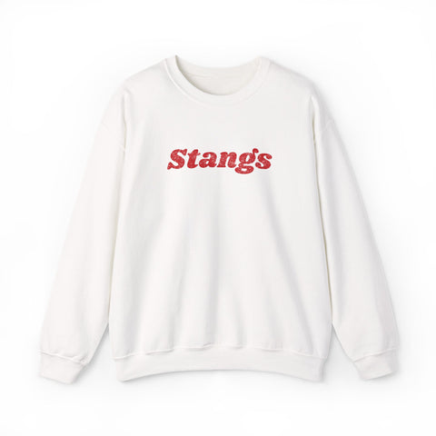 Tuslaw Mustangs — Retro Stangs Glitter Crewneck