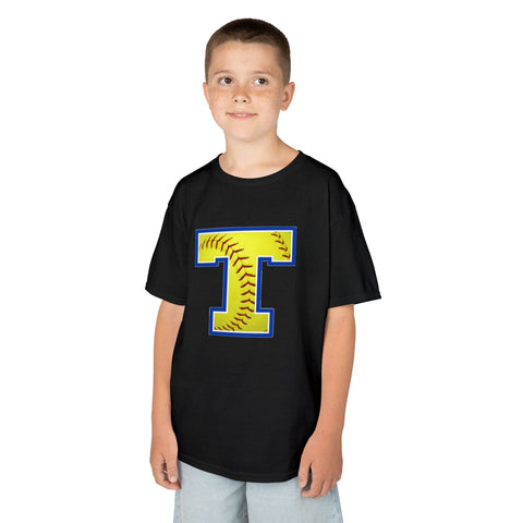 Tuslaw Mustangs Softball Monogram Kids T-Shirt