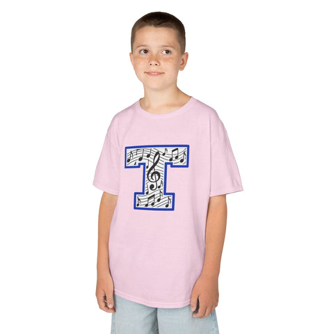 Tuslaw Mustangs Music Monogram Kids T-Shirt