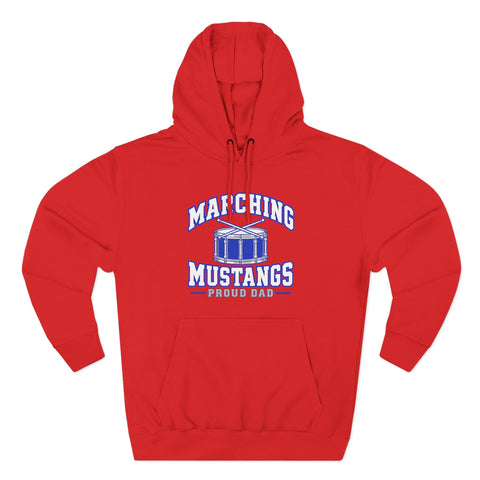 Tuslaw Marching Mustangs Proud Dad Hoodie in Red
