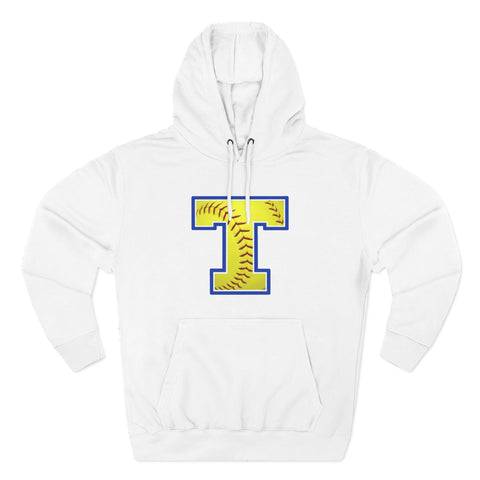 Tuslaw Mustangs Softball Monogram Hoodie in White