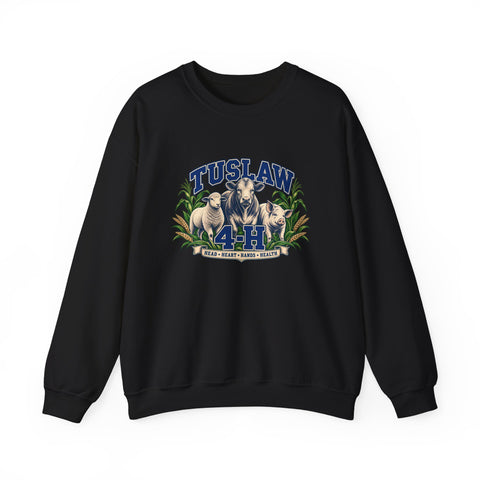 Tuslaw 4-H — Heritage Livestock Crewneck Sweatshirt in Black