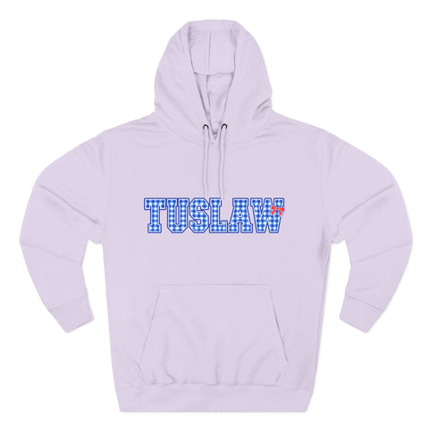 Tuslaw Mustangs Ladies - Gingham Style Tuslaw Pullover Hoodie in Lilac