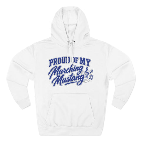 Tuslaw Marching Mustangs Proud Supporter Hoodie in White
