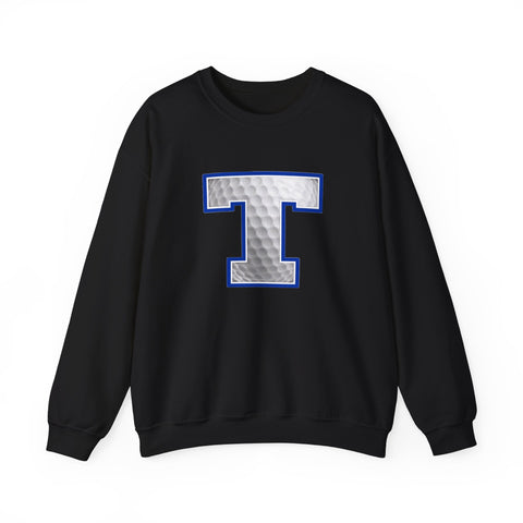 Tuslaw Mustangs Golf Monogram Crewneck Sweatshirt in Black