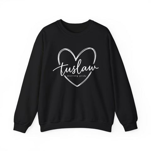 Tuslaw Mustangs Love You Tuslaw Crewneck Sweatshirt in Black