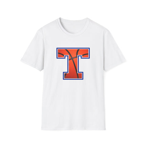Tuslaw Mustangs Basketball Monogram T-Shirt in White