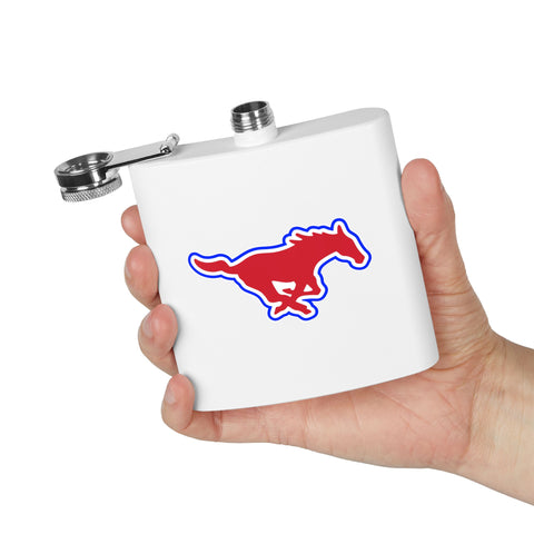 Tuslaw Mustangs Running Horse 6oz Stainless Steel Flask