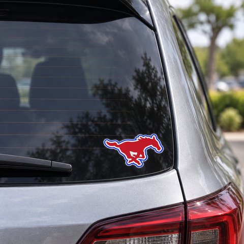 Tuslaw Mustangs Running Mustang Sticker — 6 × 6 in