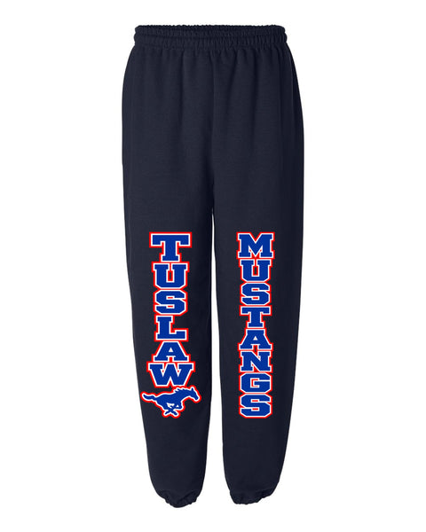 Tuslaw Mustangs — Vertical Varsity Sweatpants in Navy