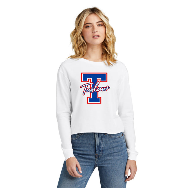 Tuslaw Mustangs Classic Script Monogram Midi Long Sleeve Tee