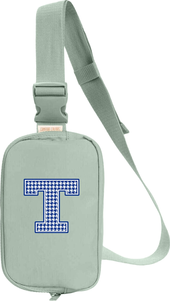 Tuslaw Mustangs Houndstooth Monogram Explorer Sling Bag
