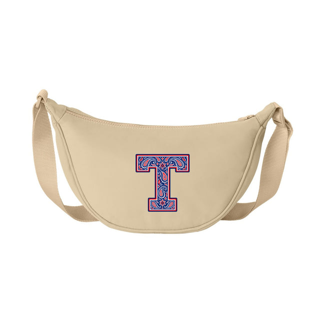 Tuslaw Mustangs Paisley Monogram Matte Crossbody Bag