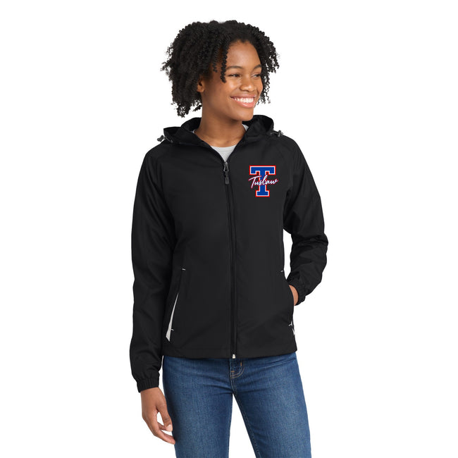 Tuslaw Mustangs Classic Script Monogram Women’s Hooded Jacket