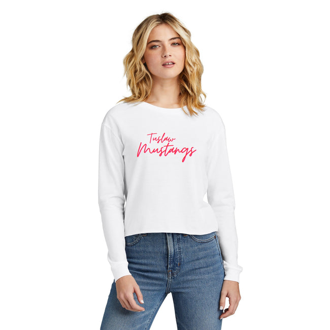 Tuslaw Mustangs Red Script Midi Long Sleeve Tee