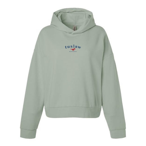 Tuslaw Mustangs Everyday Women’s Wave Wash Hoodie in Sage