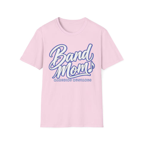 Tuslaw Marching Mustangs Band Mom T-Shirt in Light Pink