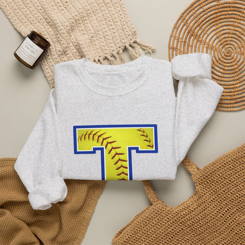 Tuslaw Mustangs Softball Monogram Crewneck Sweatshirt
