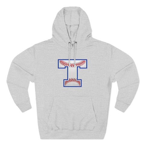 Tuslaw Mustangs Baseball Monogram Hoodie in Heather Grey