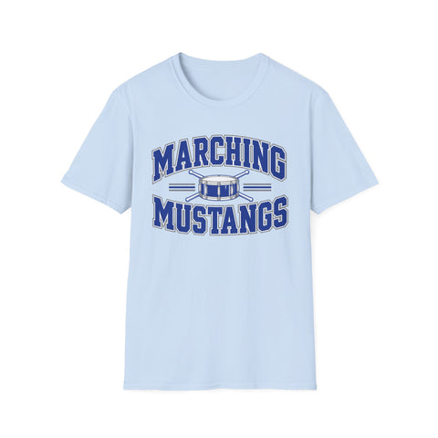 Tuslaw Marching Mustangs Varsity Drum T-Shirt in Light Blue