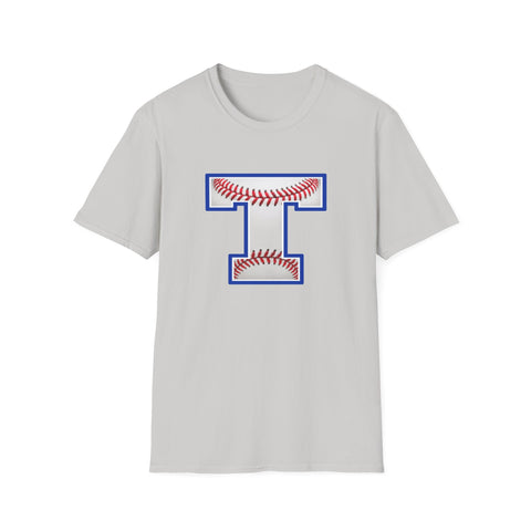 Tuslaw Mustangs Baseball Monogram T-Shirt in Ice Grey