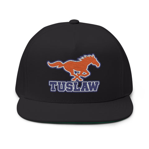 Tuslaw Mustangs Embroidered Flat Bill Hat