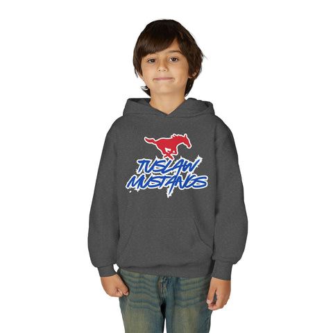 Youth Tuslaw Mustangs — Bold Logo Hoodie