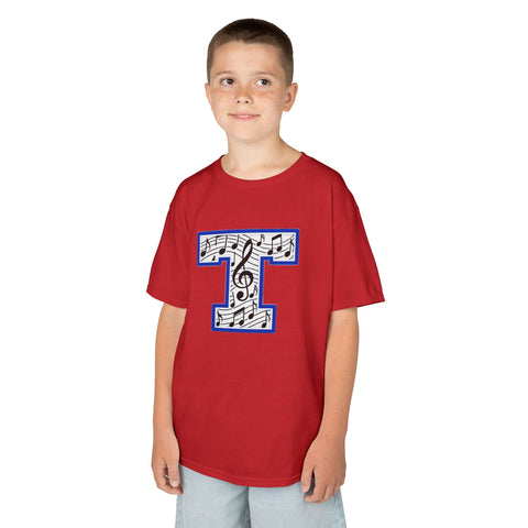 Tuslaw Mustangs Music Monogram Kids T-Shirt