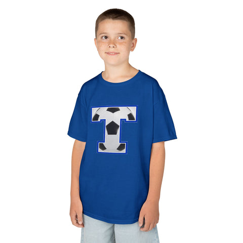 Tuslaw Mustangs Soccer Monogram Kids T-Shirt