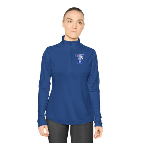 Tuslaw Mustangs Floral Mane Monogram Women’s Quarter-Zip