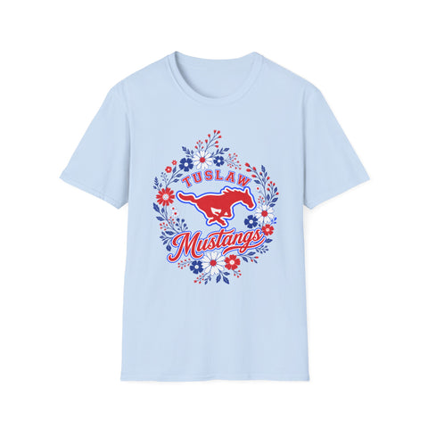Tuslaw Mustangs — Floral Wreath T-Shirt