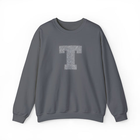 Tuslaw Mustangs — Silver Statement T Glitter Crewneck