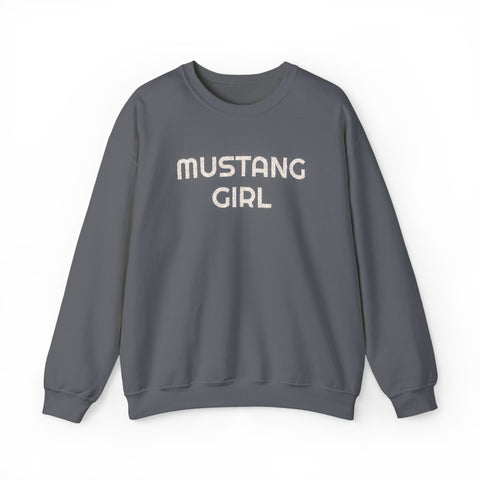 Tuslaw Mustangs — Mustang Girl Glitter Crewneck