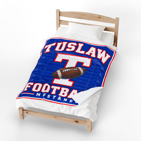 Tuslaw Football — Velveteen Plush Blanket | 50 × 60 in