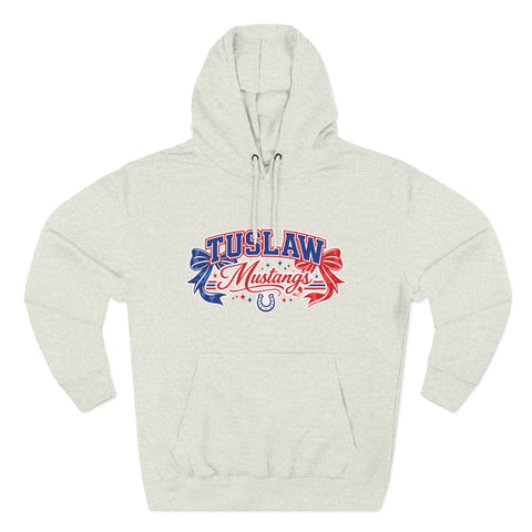 Tuslaw Mustangs — Red & Blue Bows Hoodie