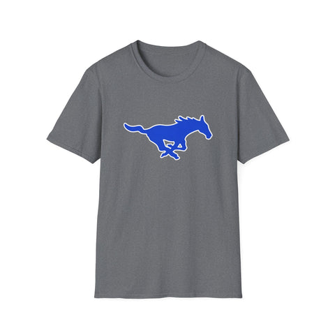 Tuslaw Mustangs — Blue Running Mustang T-Shirt