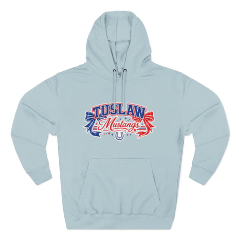 Tuslaw Mustangs — Red & Blue Bows Hoodie