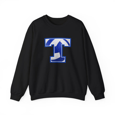 Tuslaw Mustangs Volleyball Monogram Crewneck Sweatshirt in Black