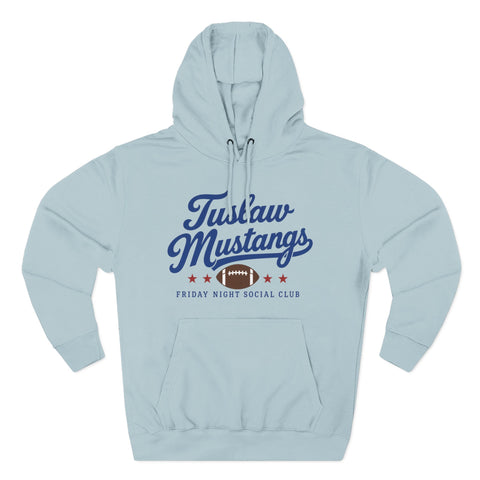 Tuslaw Mustangs Friday Night Social Club Hoodie in Blue Mist