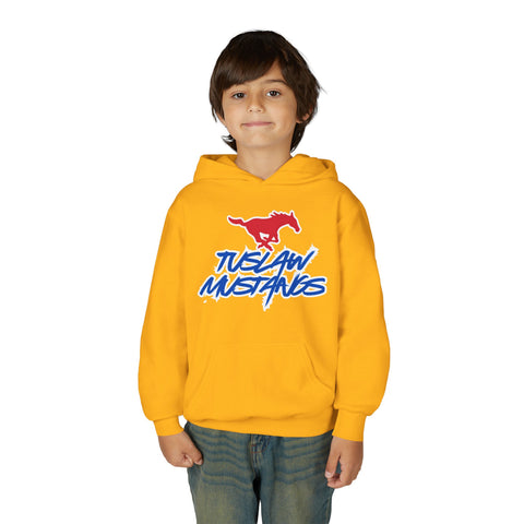 Youth Tuslaw Mustangs — Bold Logo Hoodie
