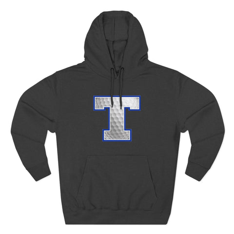 Tuslaw Mustangs Golf Monogram Hoodie in Charcoal Heather