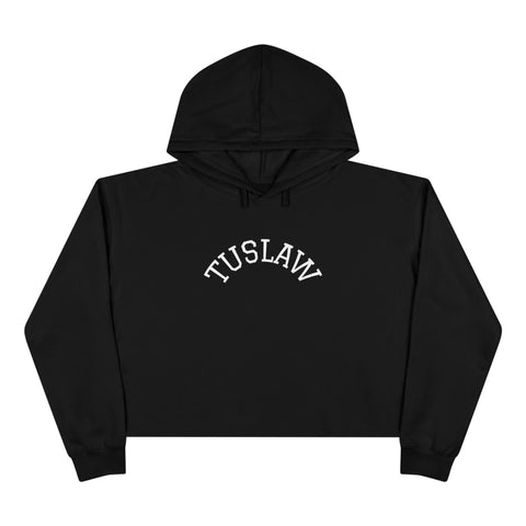 Tuslaw Mustangs Classic Arch Crop Hoodie in Black