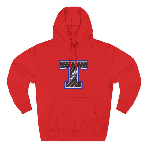 Tuslaw Mustangs Track & Field Monogram Hoodie in Red