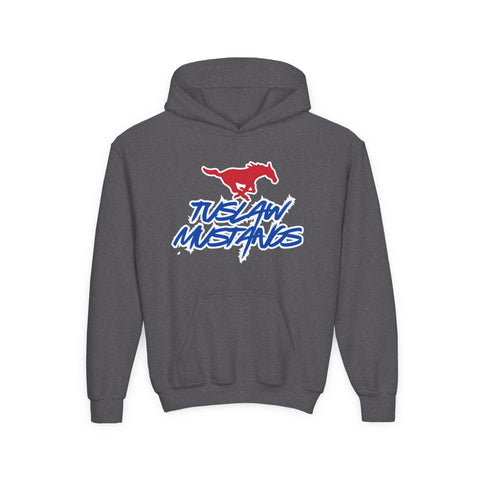Youth Tuslaw Mustangs — Bold Logo Hoodie